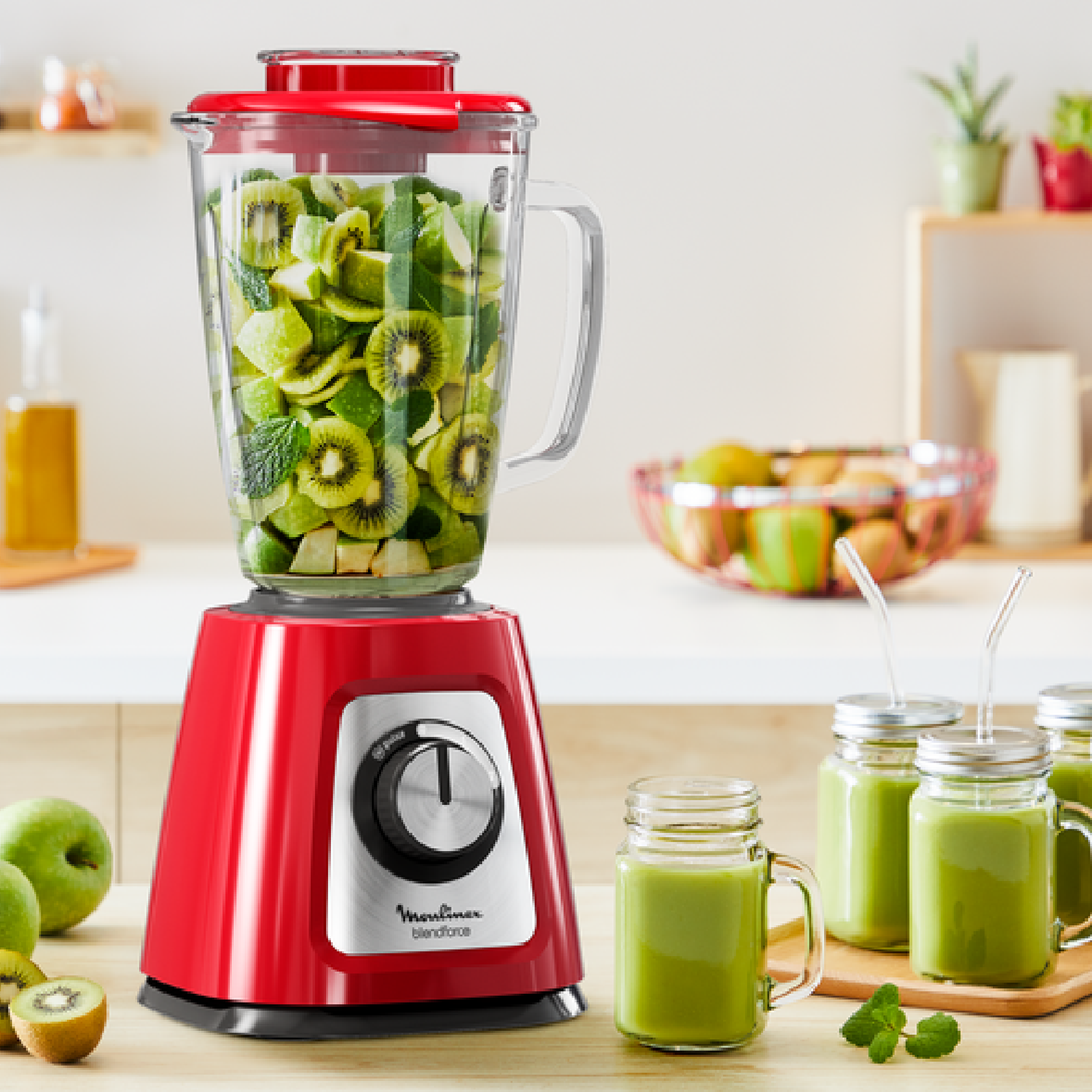 Licuadora Blendforce Rojo 2V + Pulse 800W